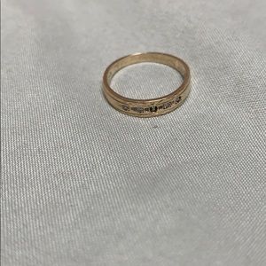 10k Yellow Gold Diamond Band Ring
